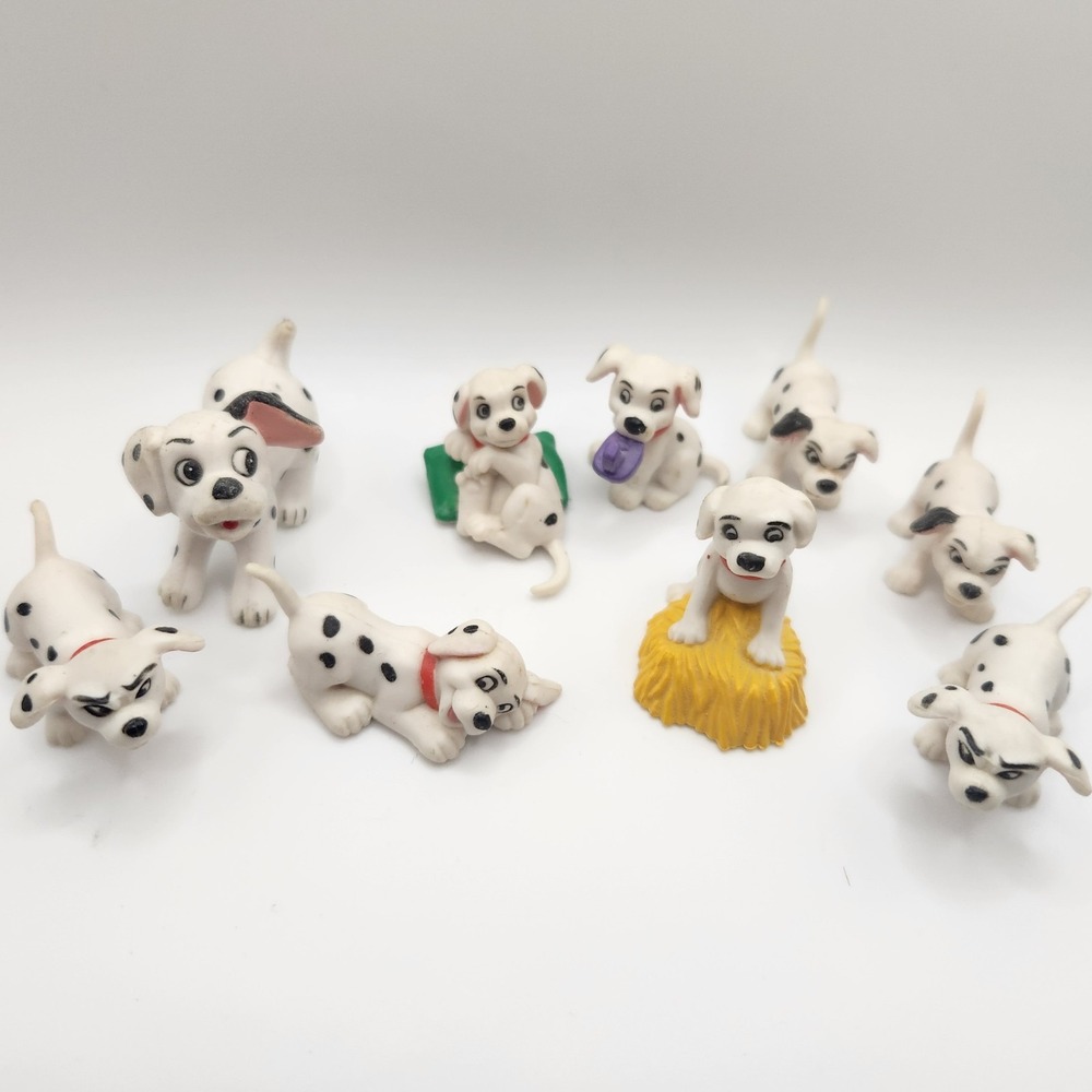 Lot of 9 Disney‎ 101 Dalmation Happy Meal Toy Figures